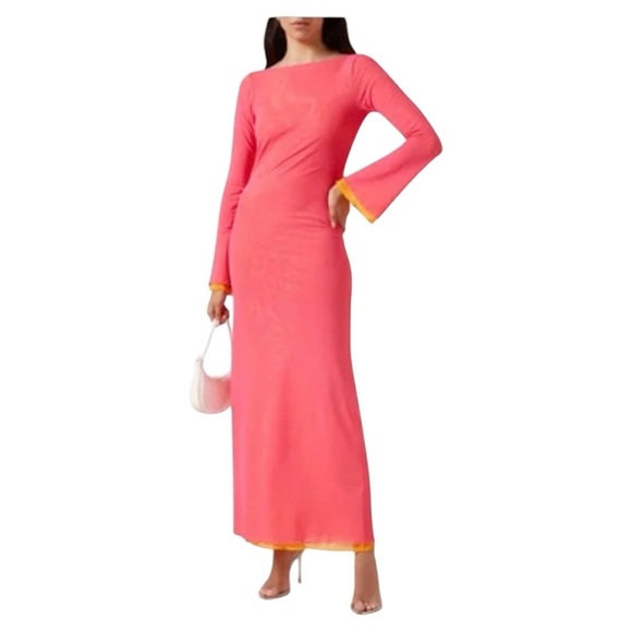 NWT CHIARA BONI LA PETITE ROBE Page Bic Long Cover-up in Mesh - Picture 1 of 6